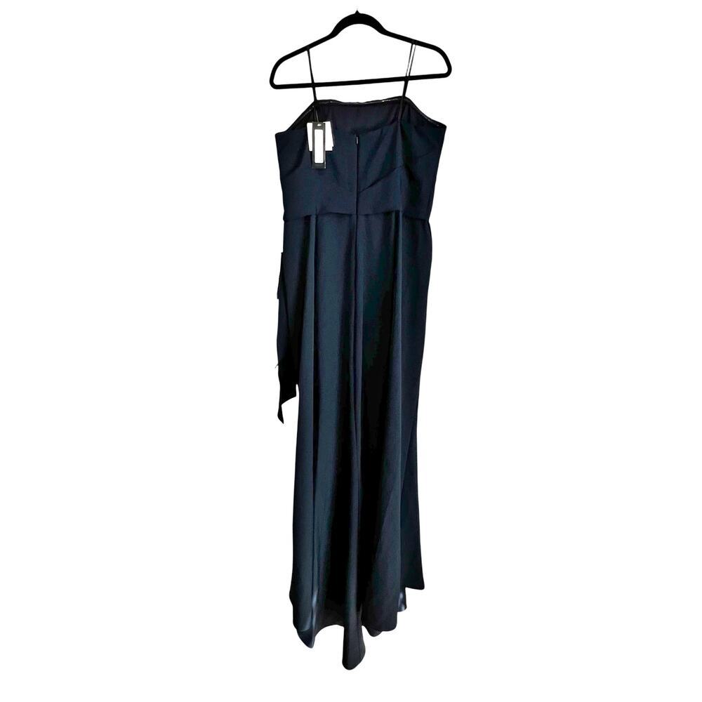 Betsy & Adam Women's Strapless Faux Wrap Evening Dress Navy Size 14 NWT - Picture 9 of 13